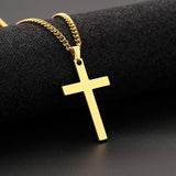 Zkceenier Jesus Men Cross Pendant Necklace