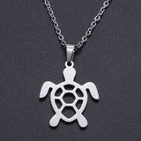 Rinhoo Stainless Steel Unisex Long Chain Small Lightning Pendant Necklace