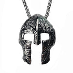 Vintage Ghost Skull Mask Pendant Stainless Steel Chain Necklace