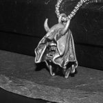 Men's Stainless Steel Fangs Demon Mask Pendant