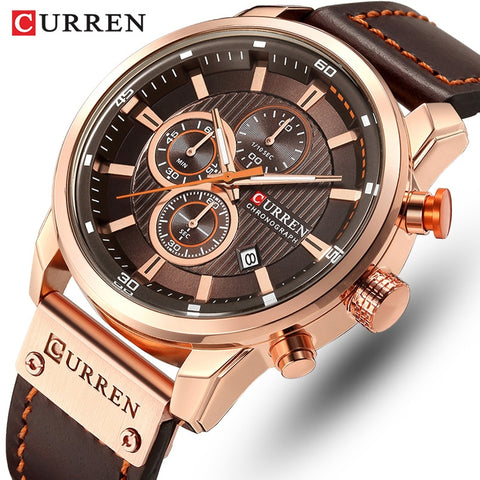 Curren Luxury Chronograph Quartz Watch Men