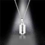 Stainless Steel Razor and Other Pendant Necklaces