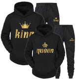 Couple Sportwear Set King or Queen Printed Hooded Suits