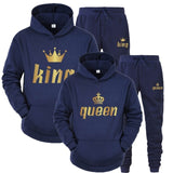 Couple Sportwear Set King or Queen Printed Hooded Suits