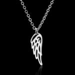 Rinhoo Stainless Steel Unisex Long Chain Small Lightning Pendant Necklace